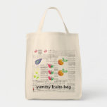sac délicieux réutilisable de fruits