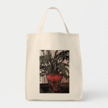 Sac d'épicerie avec la photo de bande dessinée de 