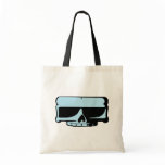 Sac d'épicerie bleu de crâne sacs