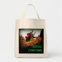 Sac d'épicerie chinois de dragon