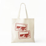Sac d'épicerie de crâne de timbre d'encre sacs