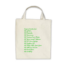 Sac d'épicerie de liste d'OrganicFoodie