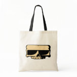 Sac d'épicerie jaune de crâne sacs
