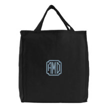 Sac d'initiales brodé par monogramme personnalisab