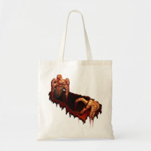 Sac effrayant sanglant de zombi de Halloween de sa