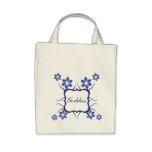 Sac floral de déesse, bleu vibrant