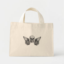 Sac fourre-tout à ange de tête de mort