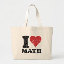 Sac fourre-tout à classique de maths d'amour du cr