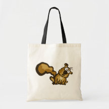 Sac fourre-tout à écureuil de bande dessinée