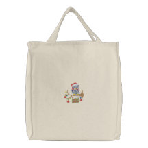 Sac fourre-tout à hibou de Joyeux Noël