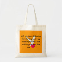Sac fourre-tout à proposition de mariage