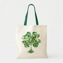Sac fourre-tout à quatre de feuille Irlandais de t