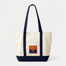 Sac fourre-tout à toile d'impulsion de drapeau d'é