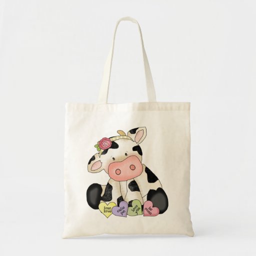 Sac fourre-tout à vache à Saint-Valentin