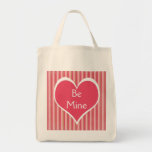 Sac fourre-tout à Valentine de coeur et de rayures