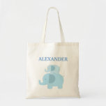 Sac fourre-tout bleu à couche-culotte d'éléphants  sacs