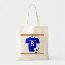 Sac fourre-tout (bleu) personnalisable à chemise d