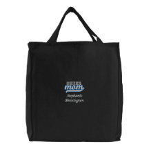 Sac fourre-tout brodé par maman personnalisé à acc