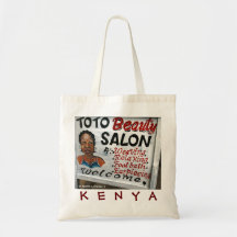 Sac fourre-tout drôle à signe du Kenya