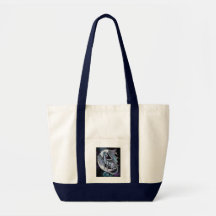 SAC FOURRE-TOUT gothique à art d'imaginaire "de nu
