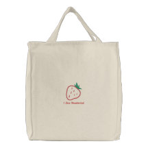 Sac fourre-tout personnalisable à fraise