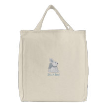 Sac fourre-tout personnalisable chéri à lapin - bl