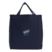 Sac fourre-tout personnalisé à toile brodé par lib