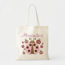 Sac fourre-tout rose à coccinelle sacs