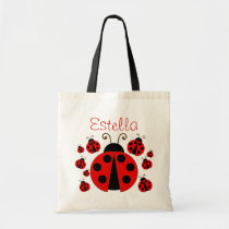 Sac fourre-tout rouge à coccinelle sacs