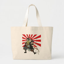 Sac fourre-tout samouraï à drapeau
