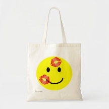 SAC FOURRE-TOUT SOURIANT à VISAGE de "kissey"