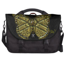 Sac gravé d'ordinateur portable du papillon 2