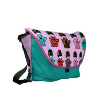 sac japonais de pousse-pousse de poupées de geisha besace