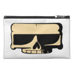 Sac jaune d'accessoire de voyage de crâne sacs baguettes