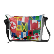 Sac messenger à carte de pays sacoches