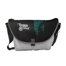 Sac messenger à carte de typo de Zanzibar Besace