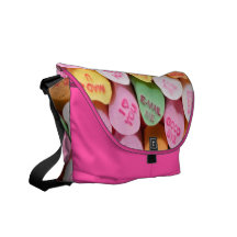 Sac messenger à coeurs de conversation sacoches