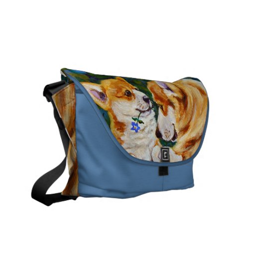 Sac messenger à corgi de Gallois de Pembroke Sacoches