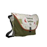 Sac messenger à étiquette de jardins   d'été besace