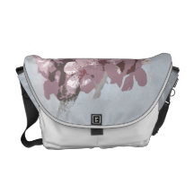 sac messenger à fleurs de cerisier besaces