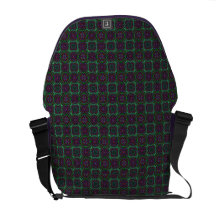 Sac messenger à motif en verre souillé besace