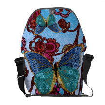 Sac messenger à papillon de Boho Besace