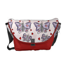 Sac messenger à papillon de Valentine Sacoche