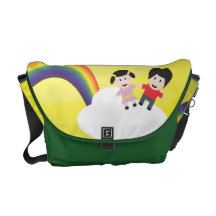 Sac messenger à Rickshaw d'amitié d'arc-en-ciel de Sacoche