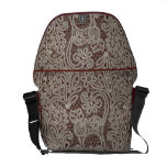 Sac messenger à Rickshaw d'art de chat de dentelle Besaces