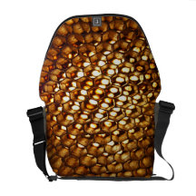 Sac messenger à Rickshaw d'art de nid d'abeilles Besace
