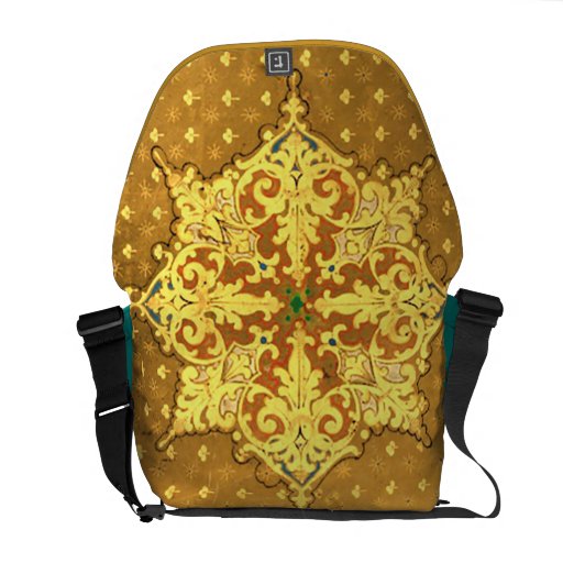 Sac messenger à Rickshaw d'art de relief par or IN Besace