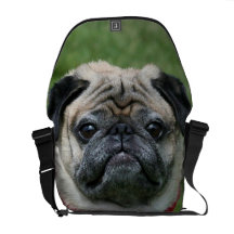 Sac messenger à Rickshaw de chien de carlin Sacoches