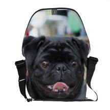 Sac messenger à Rickshaw de chien de carlin Besace