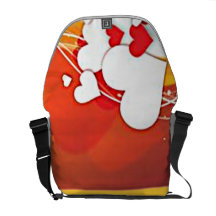 sac messenger à Rickshaw de coeurs de ficelle Sacoches